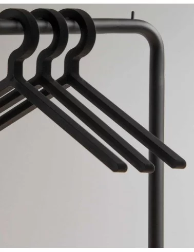 Appendiabiti di design in metallo nero O&O rack - WOUD