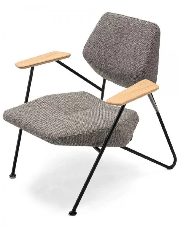 Grijze design fauteuil POLYGON - PROSTORIA