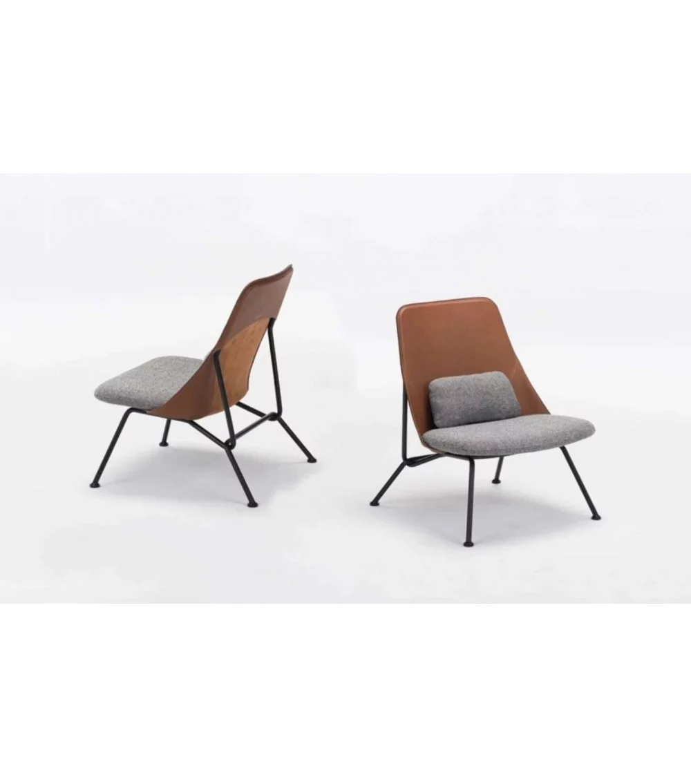 petit fauteuil bas design contemporain strain prostoria