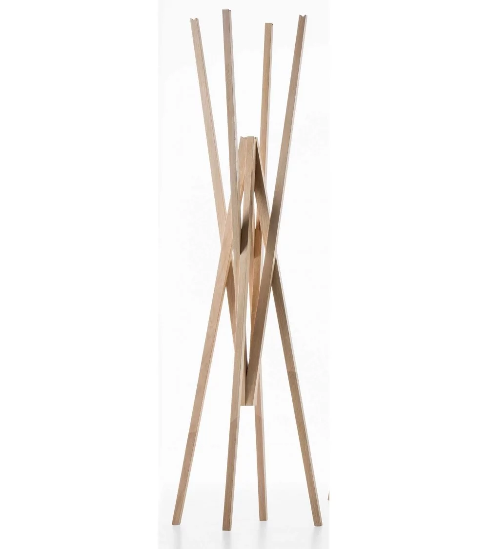 Appendiabiti di design in legno massello SIMETRIA - PROSTORIA