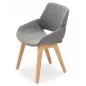 Design stoel in massief hout EN MONK STOF - PROSTORIA