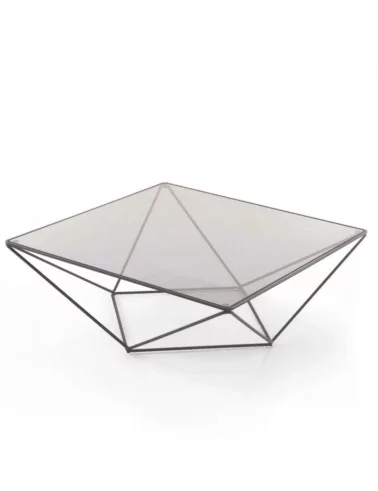 Tavolino quadrato di design in vetro fumè AVNET - PROSTORIA