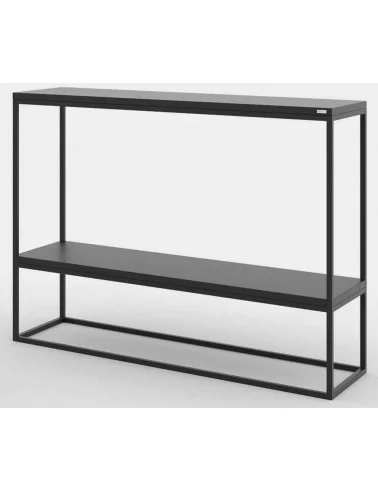 SKINNY wood and metal console with shelf - TAKE ME HOME