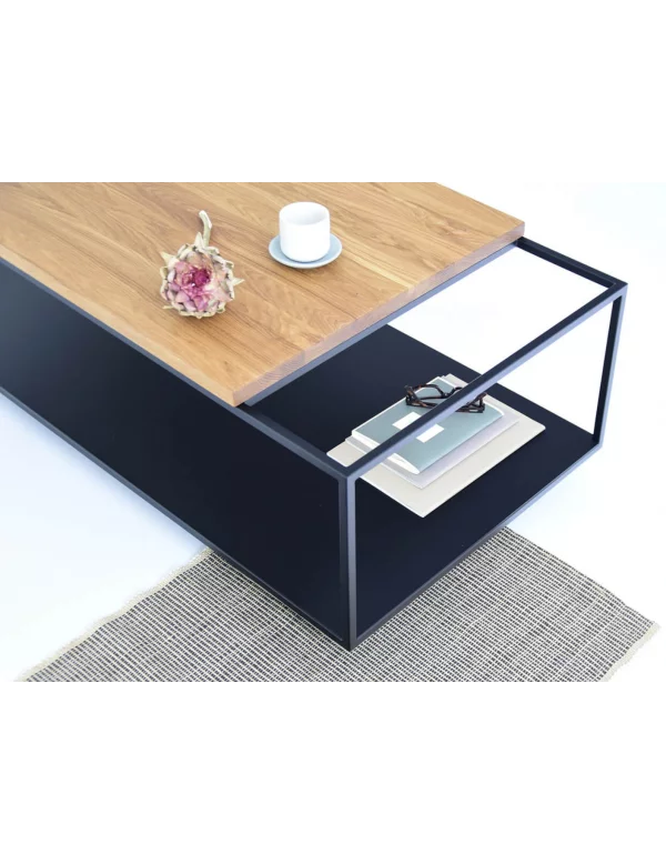 Mesa de centro rectangular de madera de diseño SALTO - TAKE ME HOME