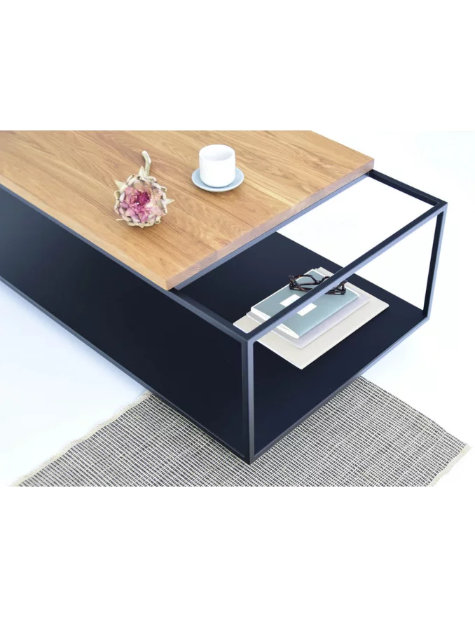 SALTO design rectangular wooden coffee table - TAKE ME HOME