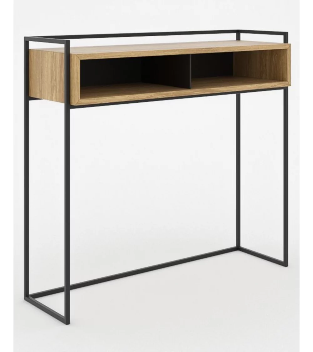 Wood and metal console with storage CLEO - TAKE ME HOME