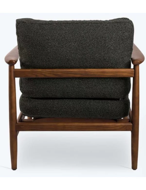 TEDDY retro retro Scandinavian design armchair in wood and fabric - POLS POTTEN