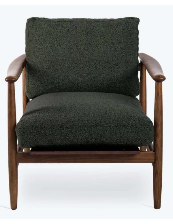Comfortable armchair TEDDY - POLS POTTEN green