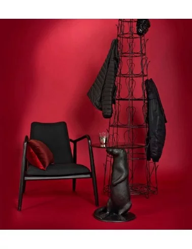 Charles Pols Potten Scandinavische design fauteuil in zwart hout