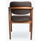 HENRY Cadeira design escandinavo em tecido madeira e cinza - POLS POTTEN