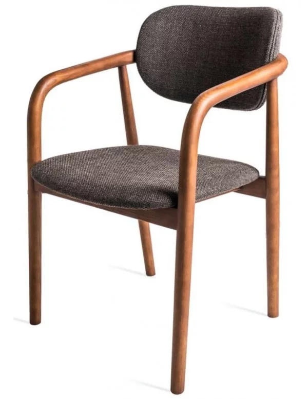 Cadeira design escandinavo Henry - POLS POTTEN cinza