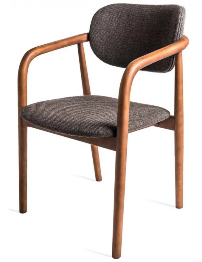 Chaise design scandinave Henry - POLS POTTEN gris