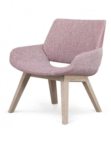 MONK design solid wood armchair - PROSTORIA pink