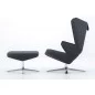 Poltrona design moderno in tessuto rosso Lounge chair TRIFIDAE prostoria