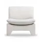 Cream terry fabric armchair - HKLiving