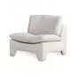 Cream curly armchair - HKLIVING