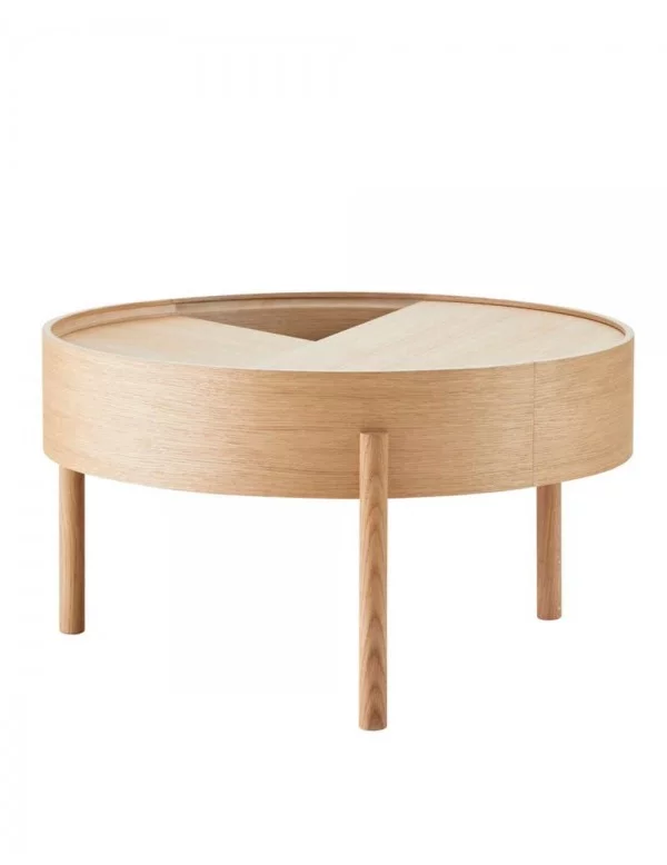 Round Scandinavian design ARC coffee table - WOUD