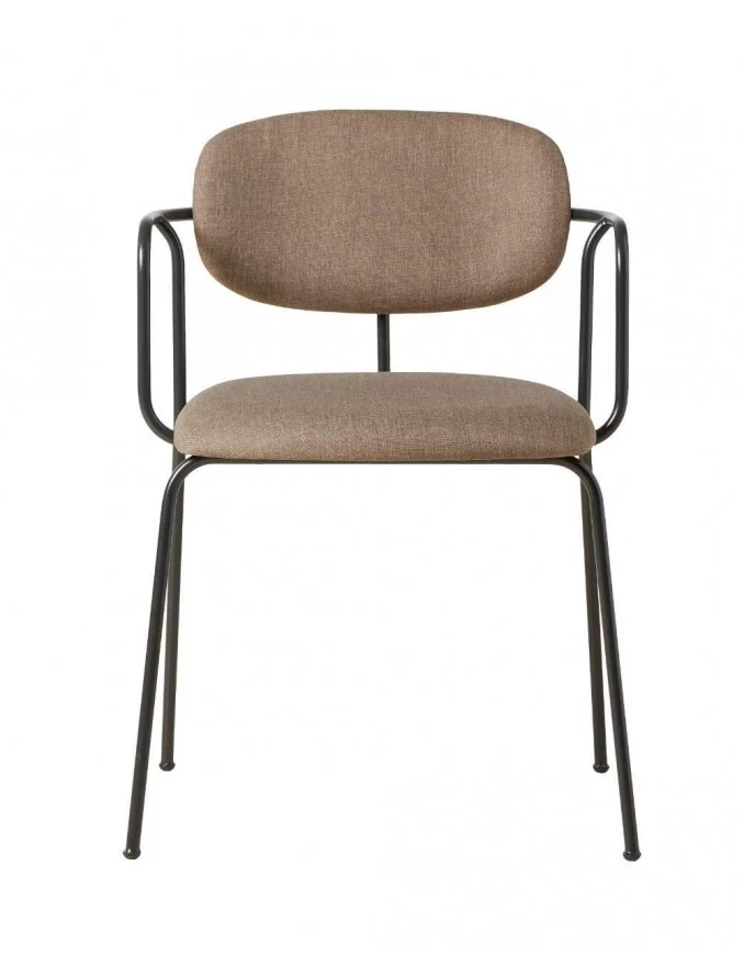 Design stoel in metaal en stof FRAME - WOUD