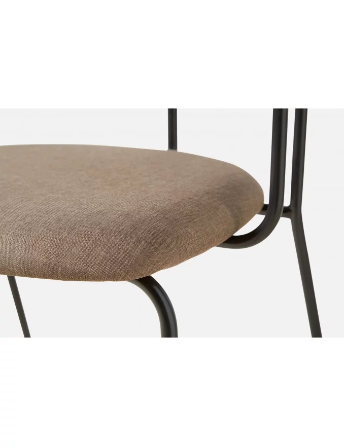 Metal and fabric chair FRAME - WOUD