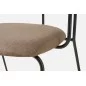 Design chair in metal and fabric FRAME - WOUD