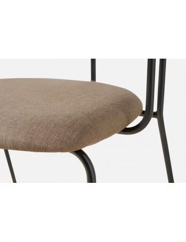 Silla de diseño en metal y tejido FRAME - WOUD
