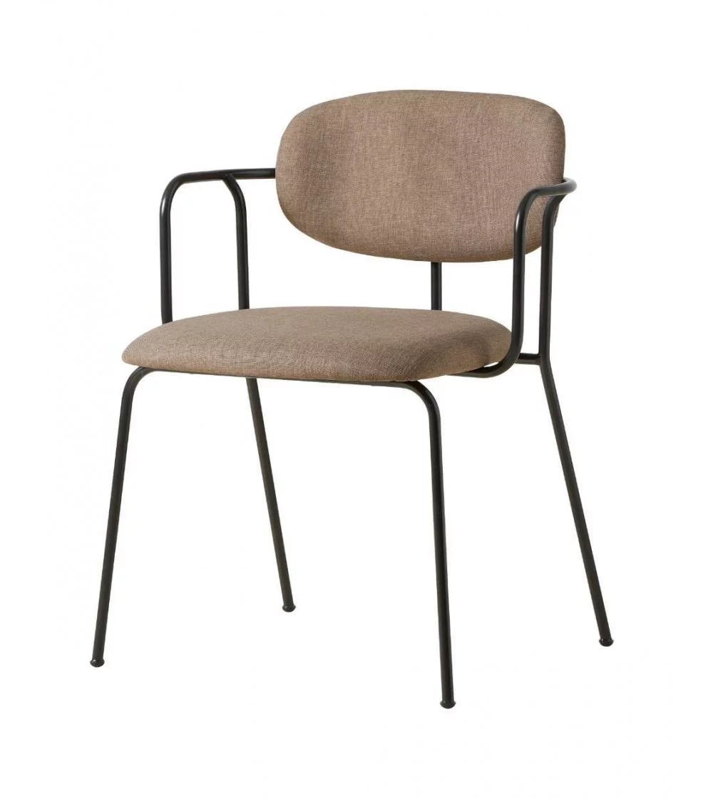 Chaise design en métal et tissu FRAME - WOUD