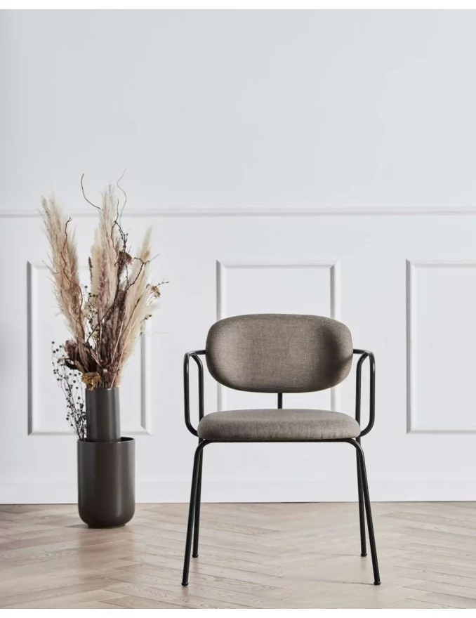 Cadeira design em metal e tecido FRAME - WOUD