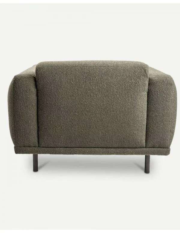 large comfortable armchair TEDDY green - POLS POTTEN