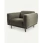 large comfortable armchair TEDDY green - POLS POTTEN