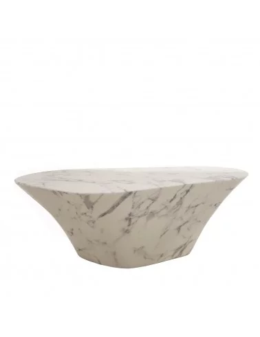 Marble coffee table - POLS POTTEN white