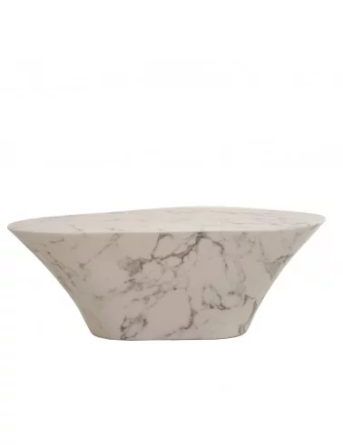 Marble coffee table - POLS POTTEN white
