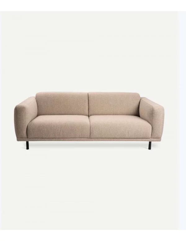 2-Sitzer-Sofa aus cremefarbenem Stoff TODD - POLS POTTEN