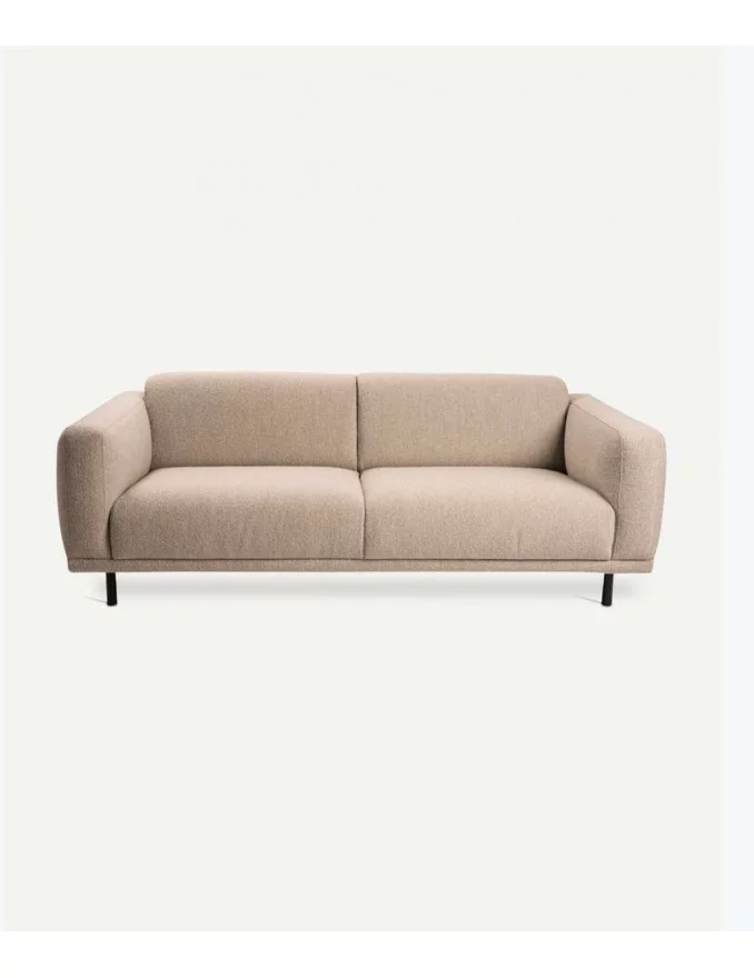 2-Sitzer-Sofa aus cremefarbenem Stoff TODD - POLS POTTEN