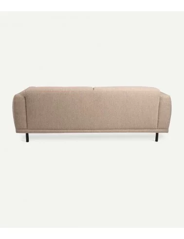 3-seater sofa in cream fabric TEDDY - POLS POTTEN