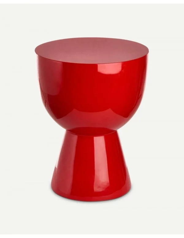 Small red plastic stool TAM TAM - POLS POTTEN red