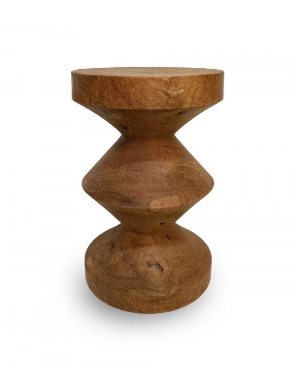 Small wooden stool ZIG ZAG - POLS POTTEN