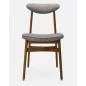 Cadeira de madeira retro TISSU GRIS 200-190 - 366Concept