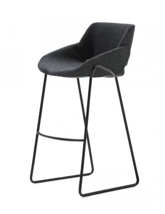 Design bar stool with backrest MONK - PROSTORIA