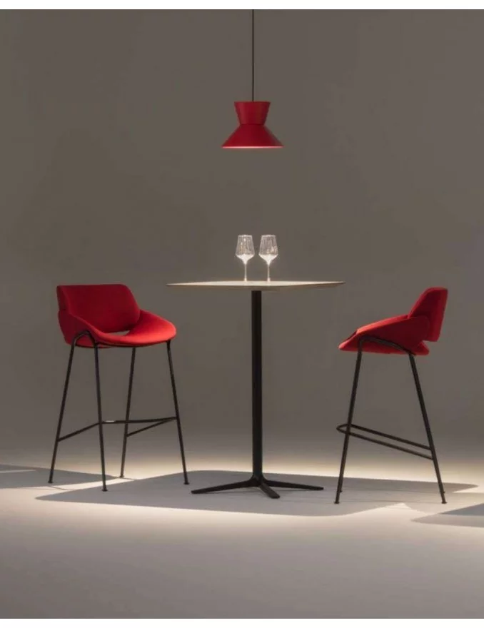 Design bar stool with backrest MONK - PROSTORIA