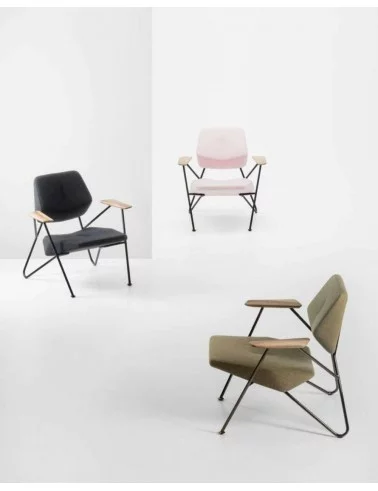 Contemporary design customizable armchair POLYGON - PROSTORIA