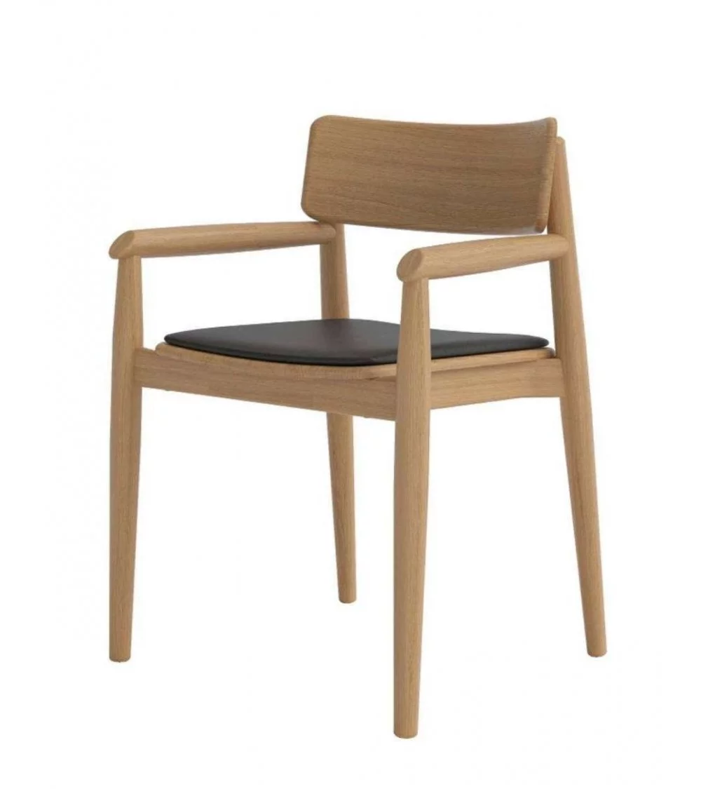 Chaise bois design scandinave avec accoudoirs DANTE - TAKE ME HOME 
