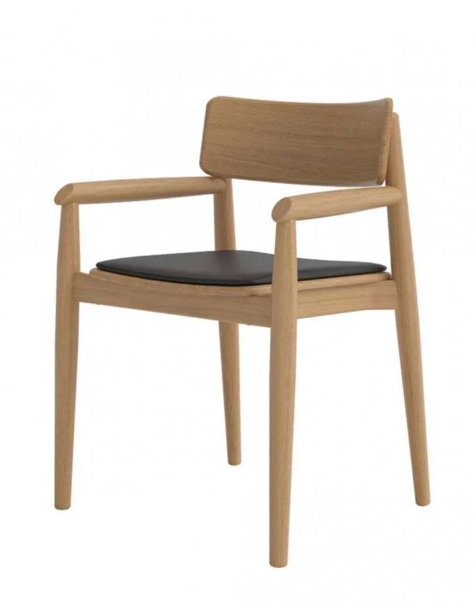 Scandinavian design wooden chair with armrests DANTE - TAKE ME HOME