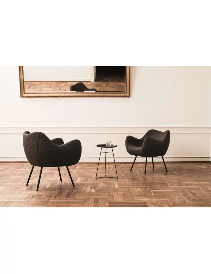 Design lounge fauteuil RM58 zacht - VZOR zwart