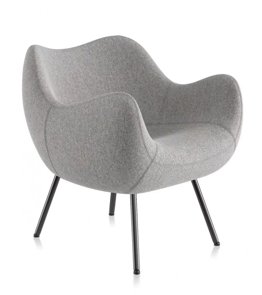 RM58 soft designer living room armchair - gray VZOR