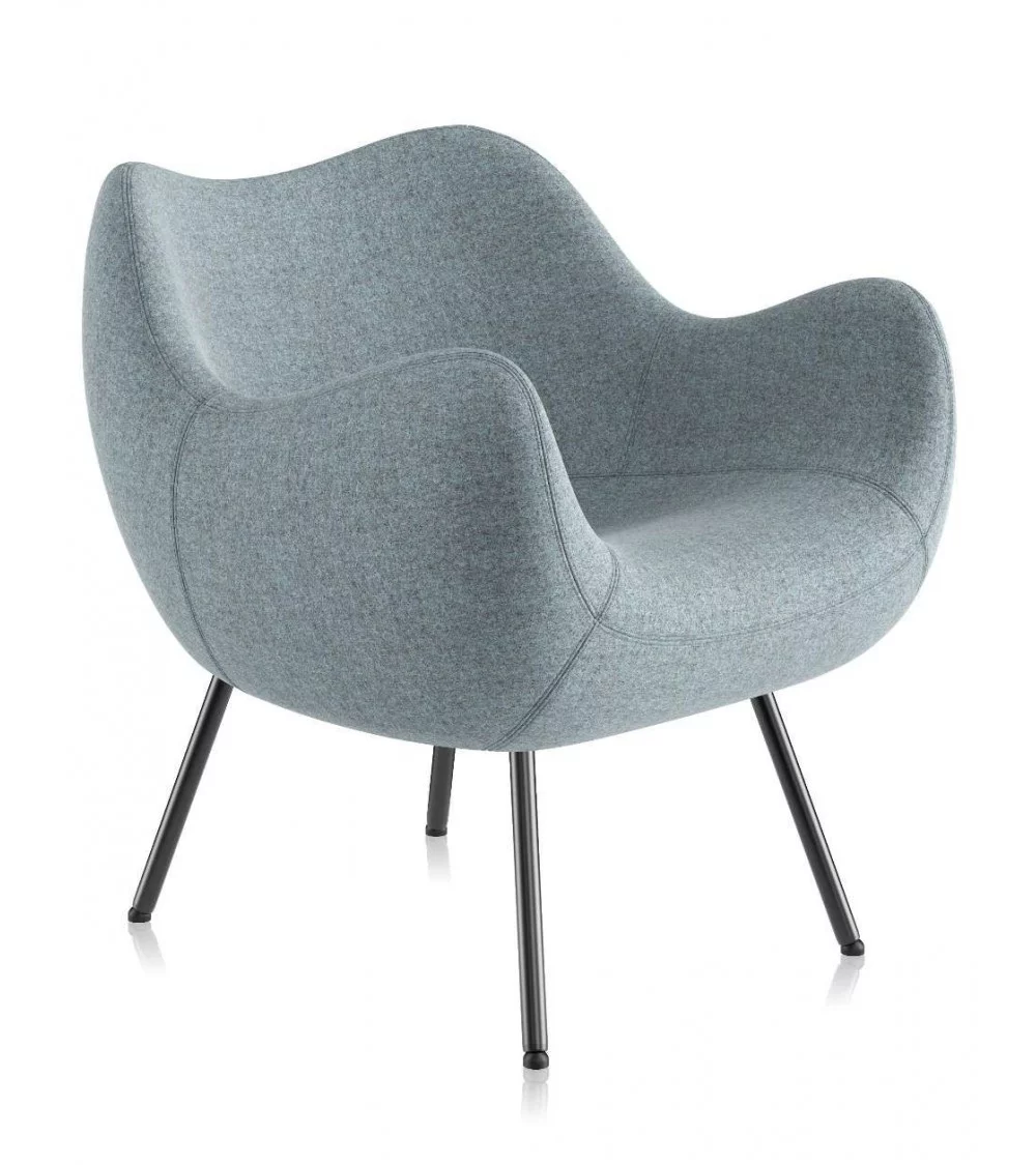 RM58 soft designer living room armchair - gray VZOR