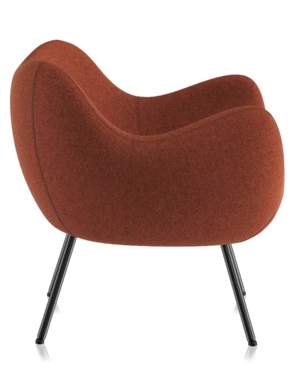 Poltrona lounge design RM58 soft - VZOR rosso