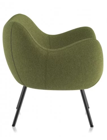 RM58 soft designer lounge armchair - VZOR green