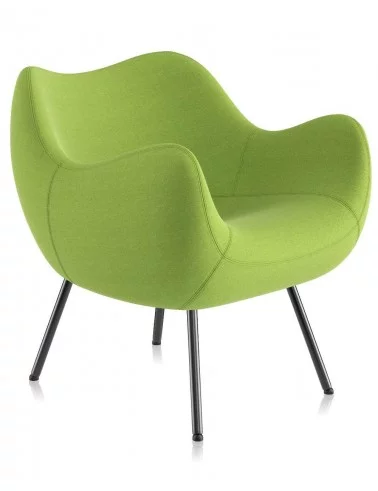 RM58 soft designer lounge armchair - VZOR green