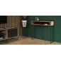 Scandinavian design wooden console CLEO with guardrail and storage - TAKE ME HOME