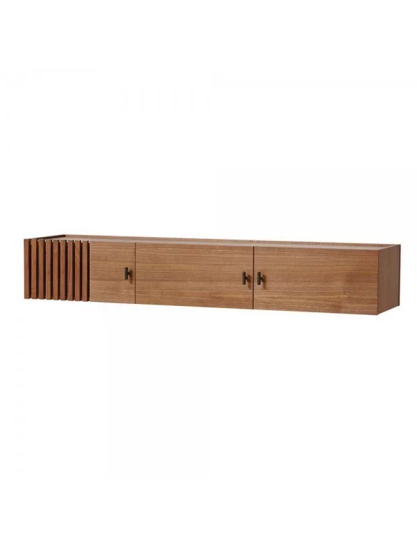 Design suspended wooden sideboard with three doors ARRAY - WOUD